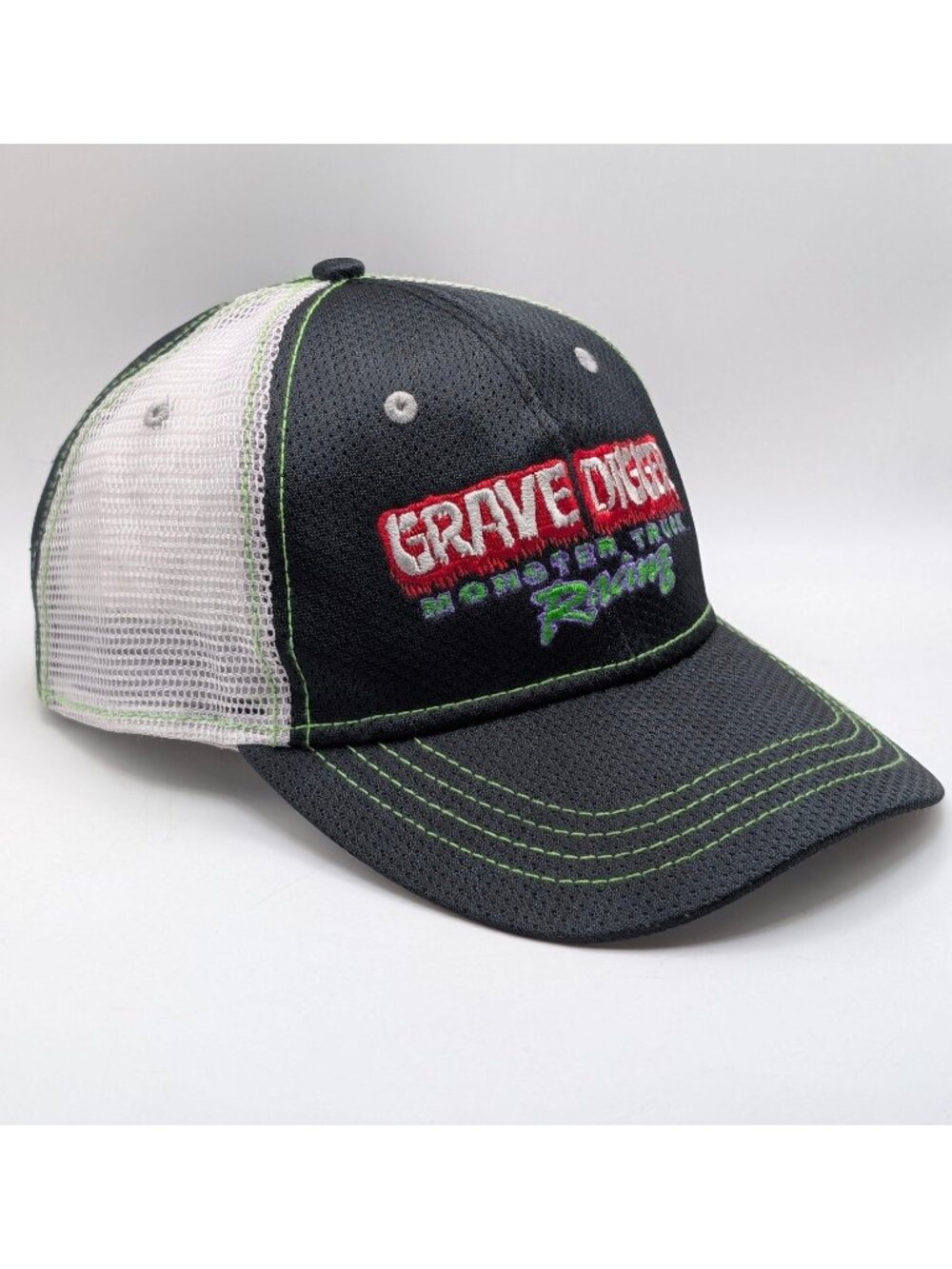 Grave Digger Hat Monster Truck Jam Racing Adult Mesh Adjustable Strap Unisex Cap